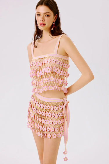 My Beachy Side Fleur Hand-Crocheted Top