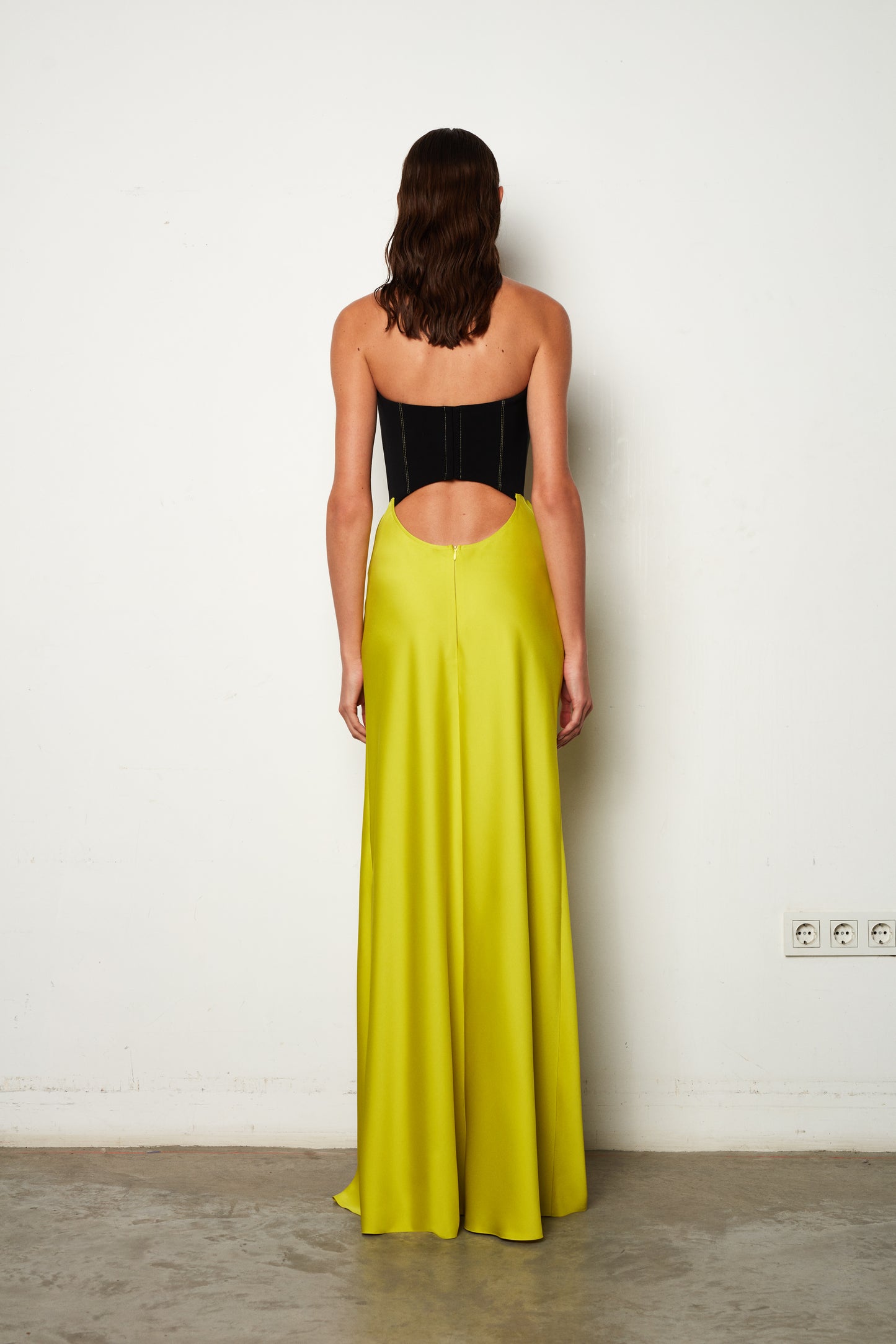 ILA PINA Corsetry Inspired Strapless Maxi Dress