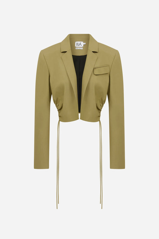 ILA RUTH Cropped Blazer With Side Details