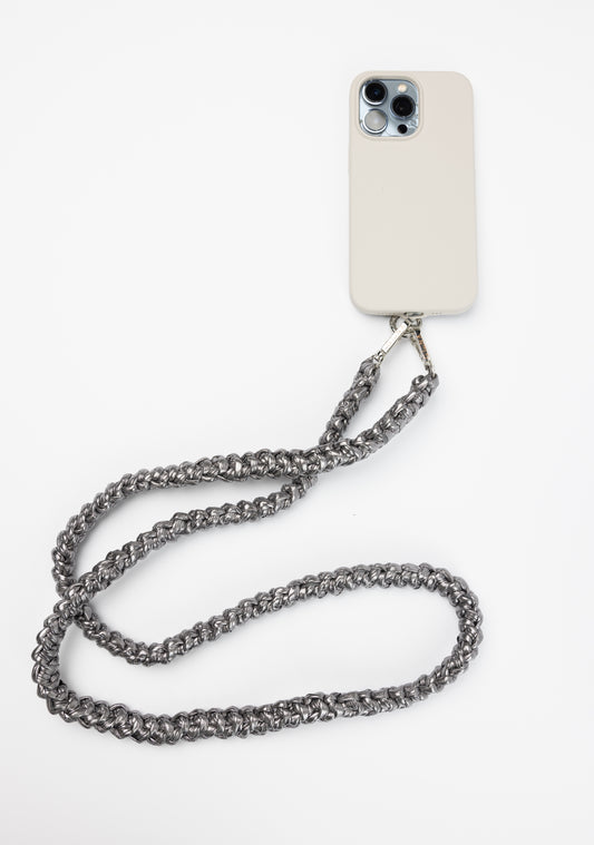 Metallic Smoked Phone strap