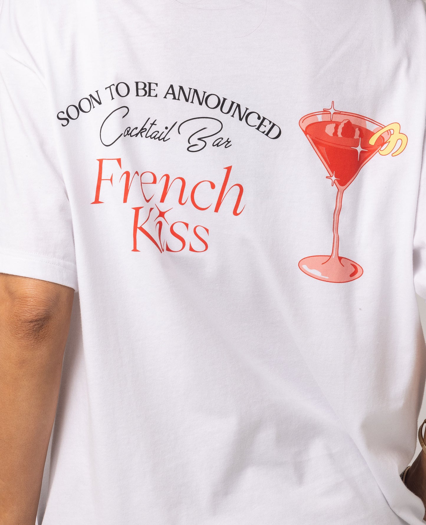 SOON TO BE ANNOUNCED  French Kiss T-shirt White