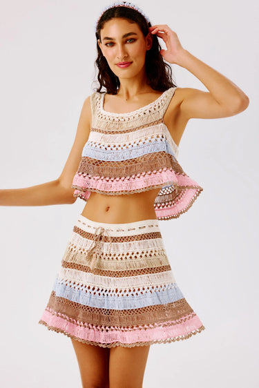 My Beachy Side Cleo Hand-Crocheted Skirt