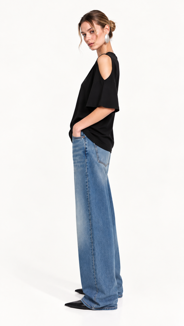 Coperni OPEN SHOULDER T-SHIRT