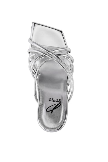 Daniela Uribe Entwine Sandals Electric Silver