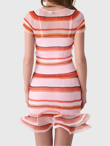 Simkhai Knox Plisse Top Pink