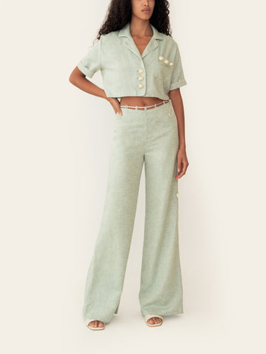Azulu Vera Pant Seaform Green
