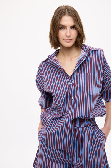 LMND Chiara Long Sleeve Shirt Stripes