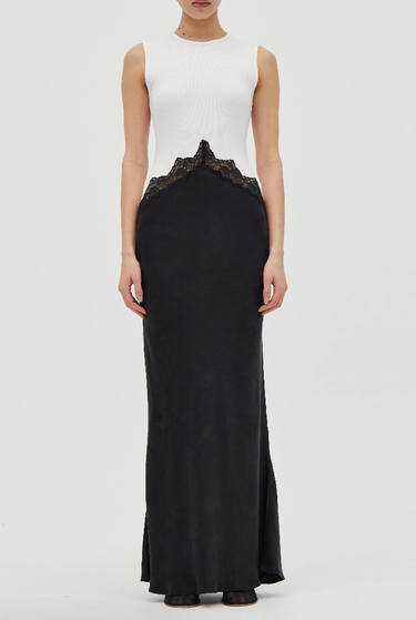 THIRD FORM ECHO CONTRAST TANK DRESS | MOONSTONE