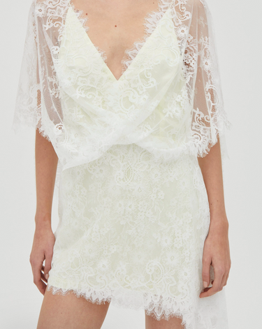 THIRD FORM POETRY DRAPED LACE DRESS | LEMONADE