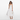 Self-Portrait White Cotton Gathered Midi Dress