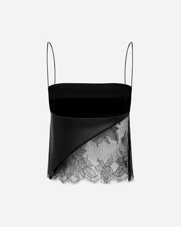 Alex PerryCamisole Top in Leather & Lace