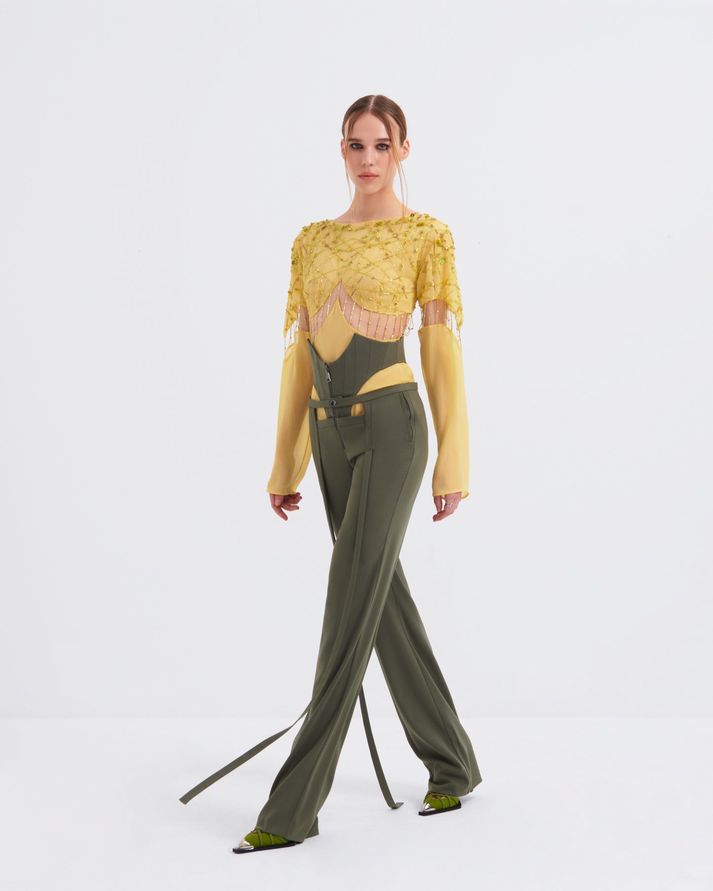 Tayfun Kaba Cut-Out Corset Pants