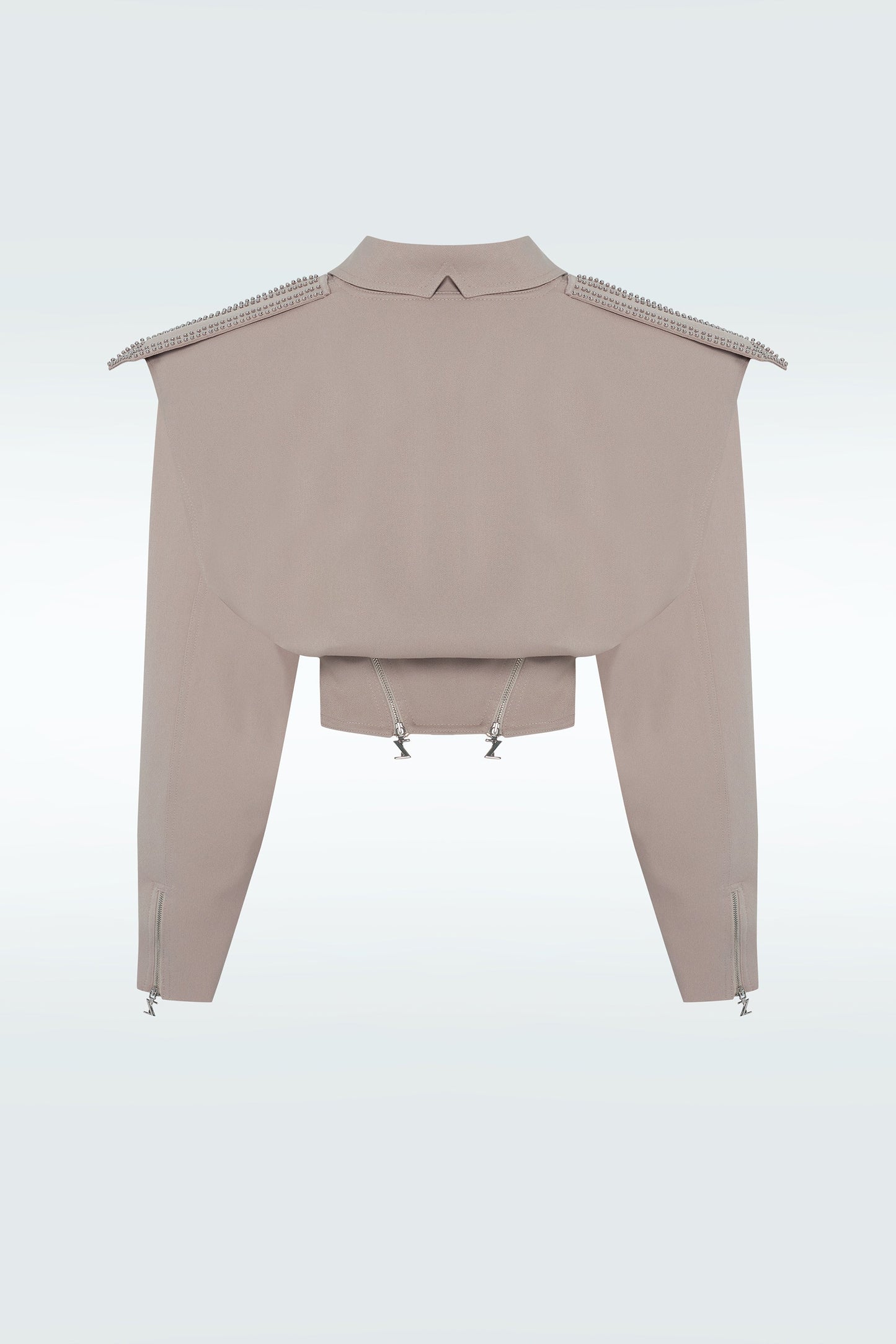Zeynep Tosun Stud Jacket Beige