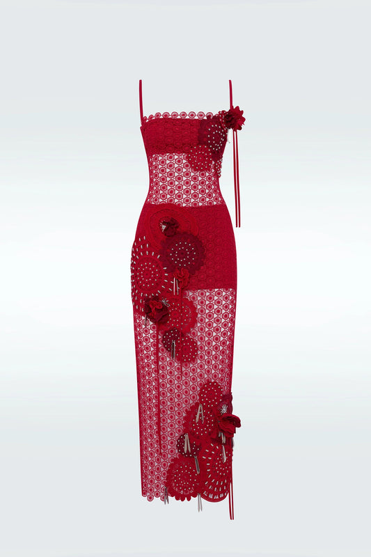 Zeynep Tosun Broderie Flower Dress