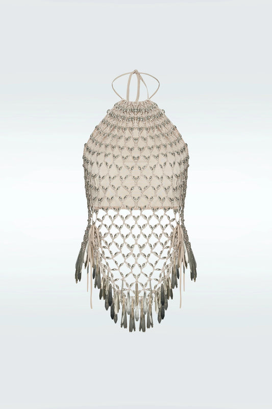 Zeynep Tosun Cannes Top Beige
