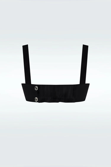 Zeynep Tosun Mini Logo Top Black