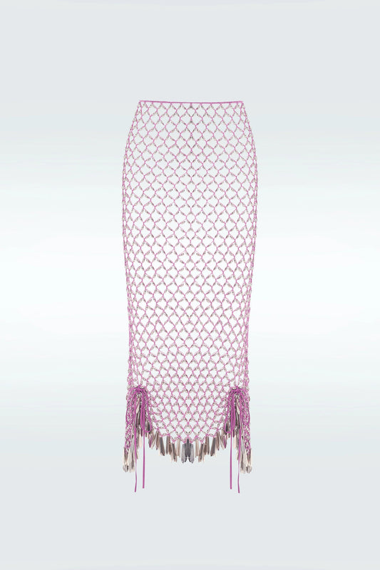Zeynep Tosun Cannes Midi Skirt Pink