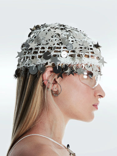 Zeynep Tosun Cosmos Hat White