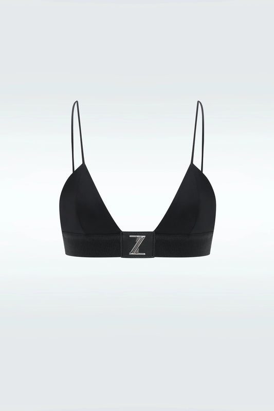 Zeynep Tosun Logo Bra Top Black (sample)