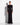 Alex Perry Long Sleeve Open Back Gown in Dry Jersey Black