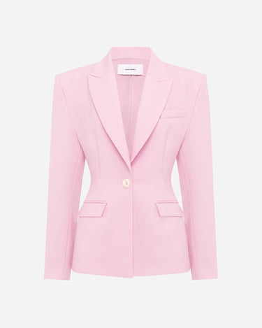 Alex Perry Single Breasted Contour Blazer Blush Pink