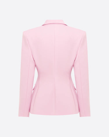 Alex Perry Single Breasted Contour Blazer Blush Pink