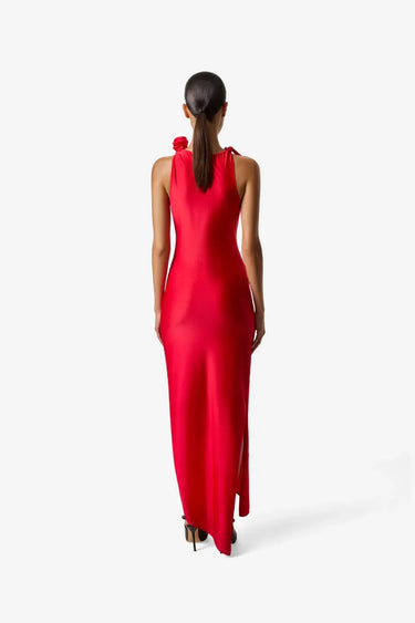 Coperni Flower Gown Red