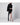 Francesco Murano Single Sleeve High Neck Dress Black