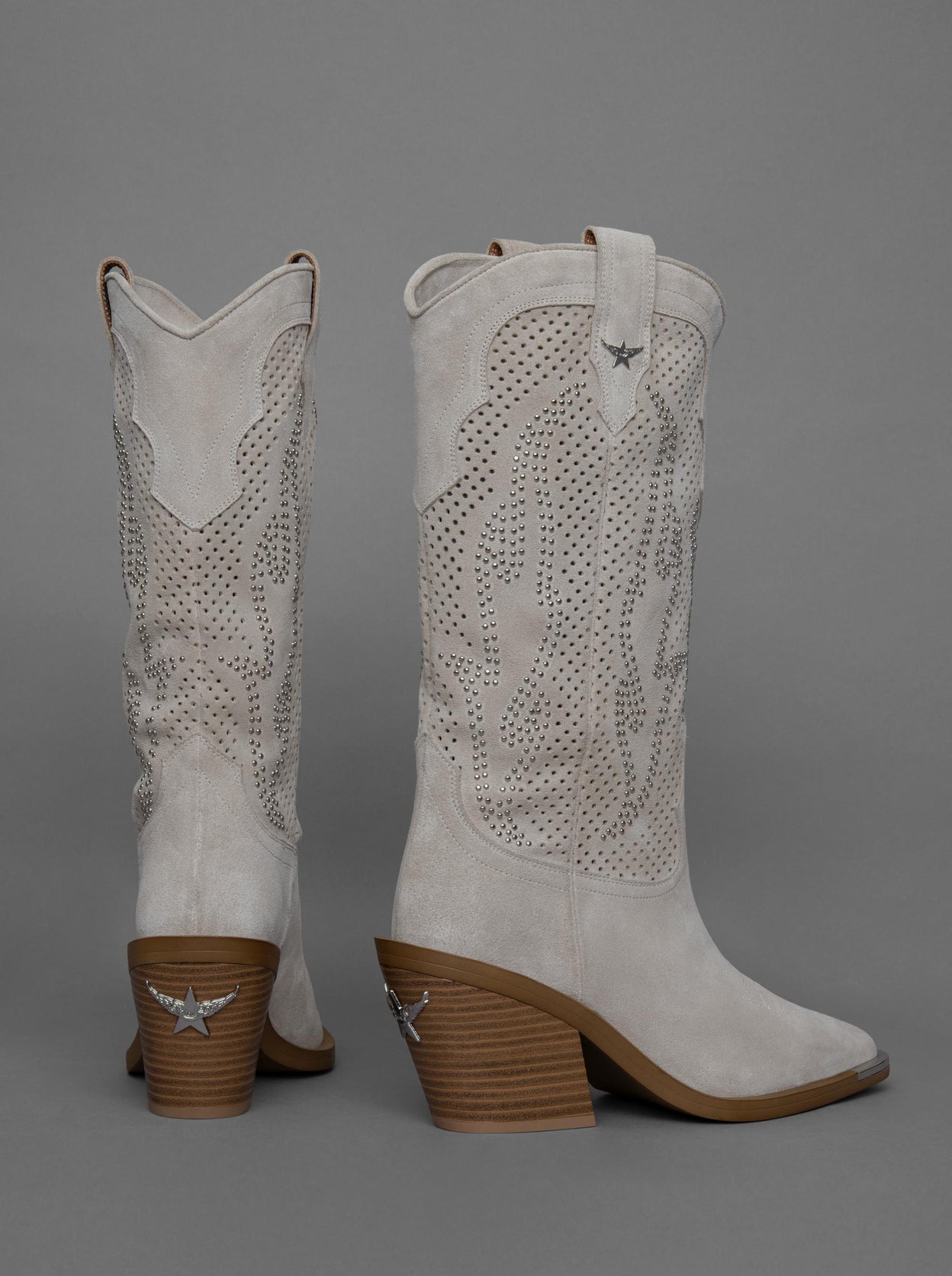 LOIE Inferno Beige Suede Boots