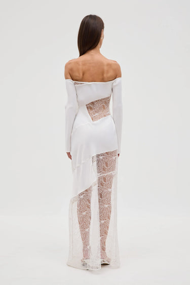 Inhale Panel Off Shoulder Dress Opal