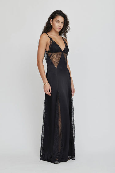 Third Form. Inhale Panel Slip Dress Ink