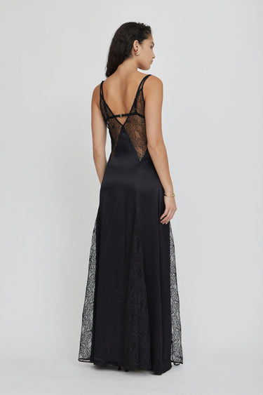Third Form. Inhale Panel Slip Dress Ink