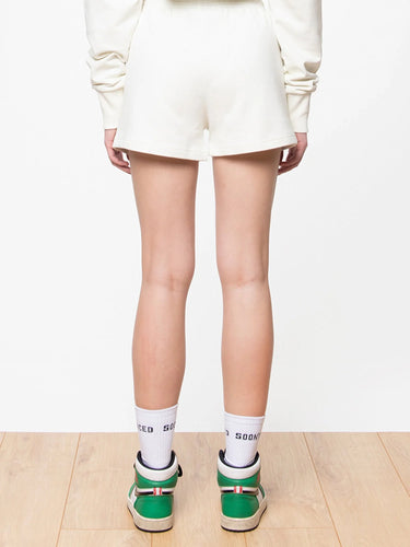 SOON TO BE ANNOUNCED  Essentials Logo Shorts White Asparagus