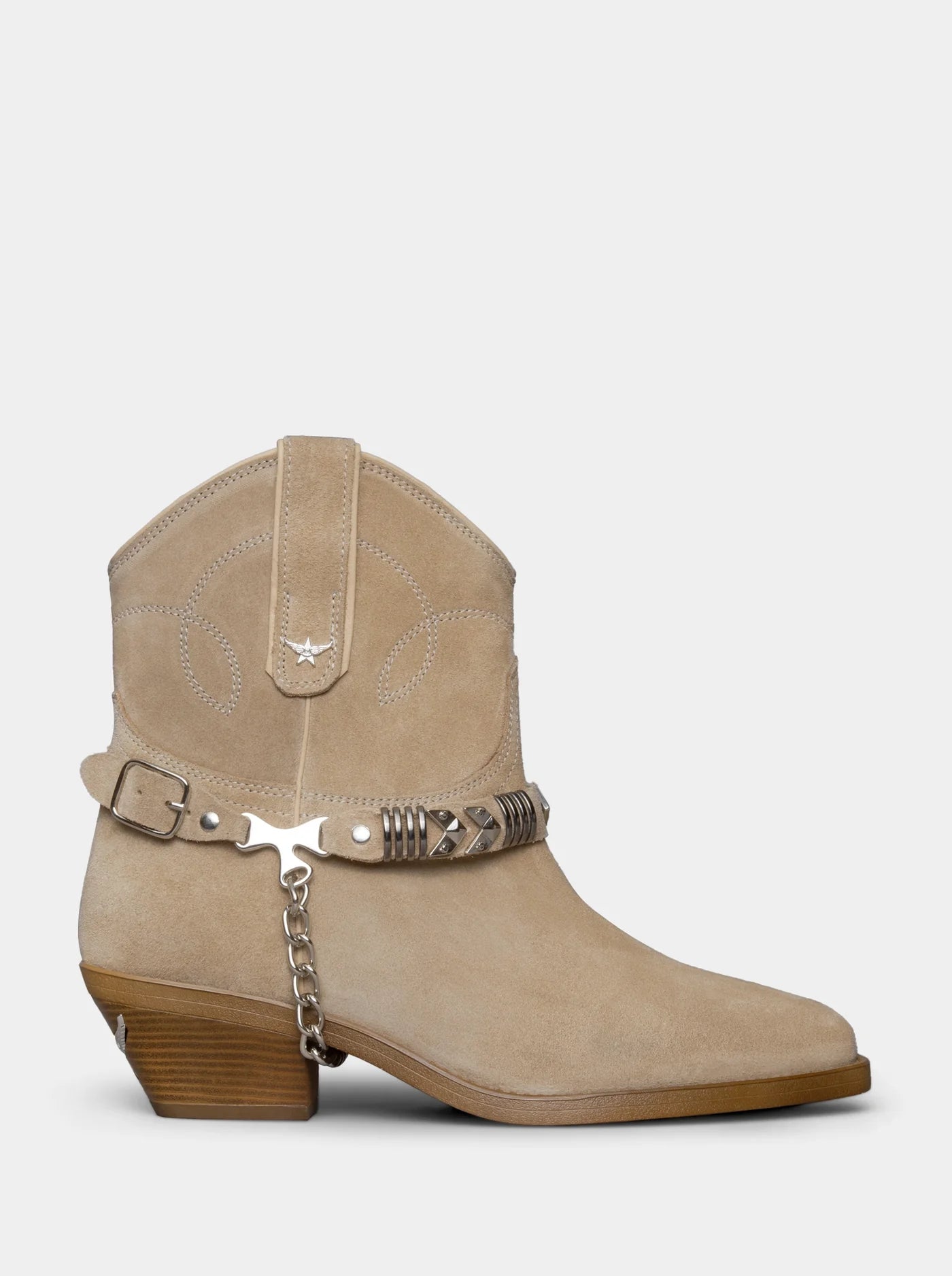 LOIE Unique Camel  Leather Boots Belt