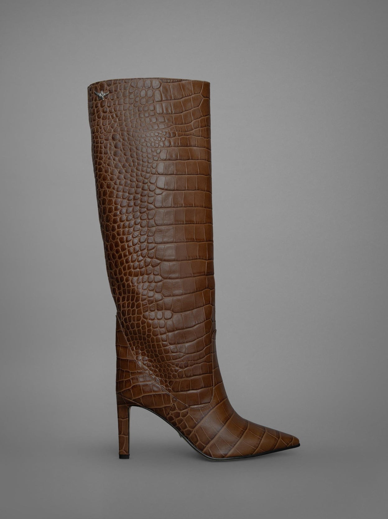 LOIE Visca Dark Brown Kroko Boots